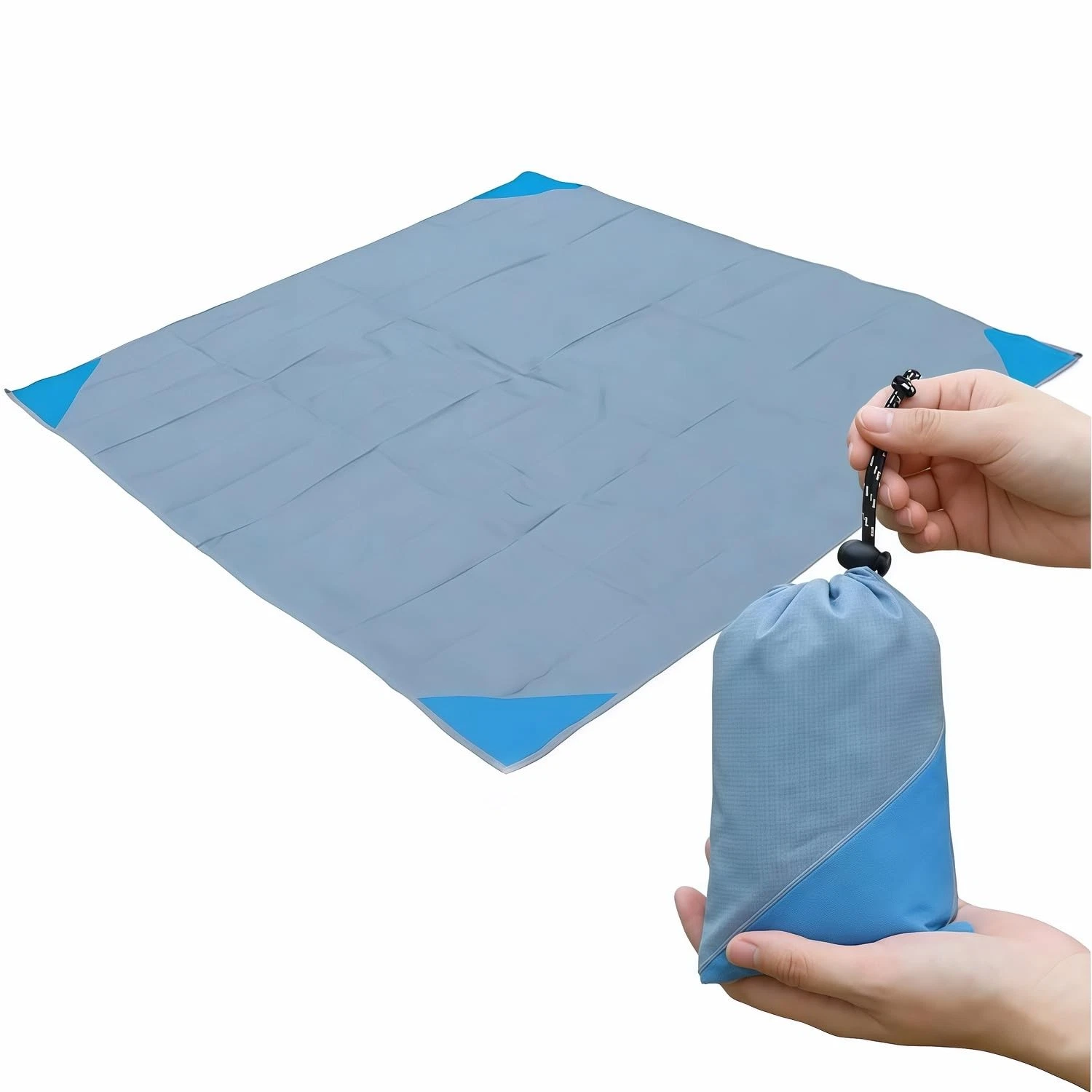 Pocket Picnic Blanket, Sandproof Lightweight Pocket Camping Tarp,Foldable & F...