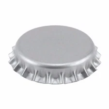 Beer Bottle Crown Caps - (Silver)