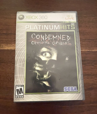SEGA Condemned: Criminal Origins Platinum Hits (Xbox 360) M Rated NTSC-U/C