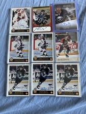 16 Hockey Auto And Jersey Cards.