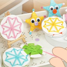 15x Activity Toy Sensory Toys Threading Board Embroidery Thread Cards Sewing