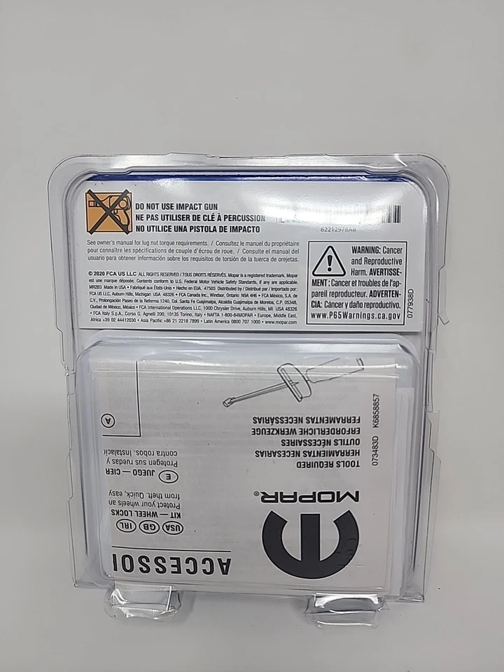 Mopar Wheel Lock 82212978AB Fit Jeep Compass, Cherokee Dodge Chrysler Read Info. - Image 2 of 4