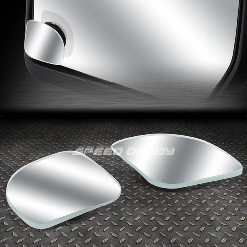 PAIR 2"ADJUSTABLE CORNER STYLE CONVEX BACK/REAR TOW SIDE VIEW BLIND SPOT MIRROR