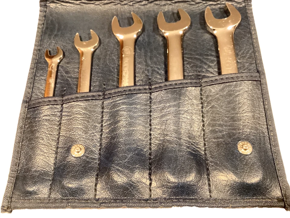 Snap On RARE Buick Know How 5 Piece 12 Point Metric SHORT Combo Wrench Set NEW - Image 3 of 4