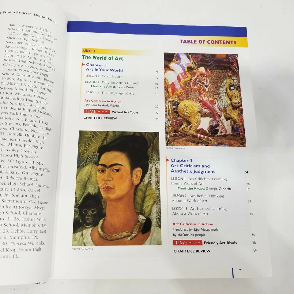 ArtTalk Rosalind Ragans Glencoe Hardcover Curriculum Homeschool History Theory - Image 4 of 4