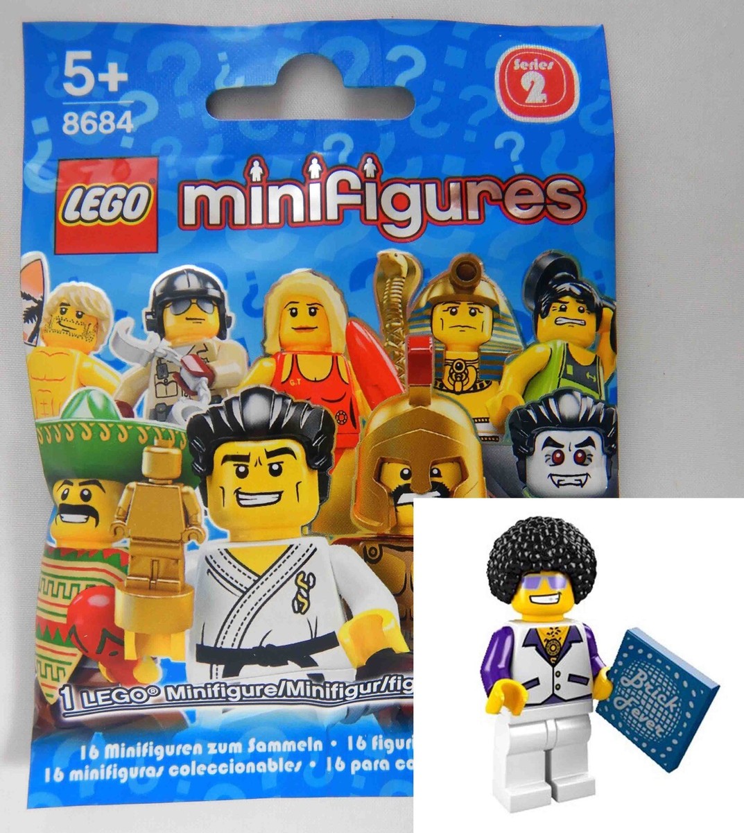 NEW LEGO 8684 DISCO DUDE Collectable Minifigure Series 2 #13