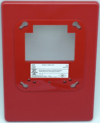 KIDDE EG4TR Wall Trim Plate - Red - Genesis EG4 Series