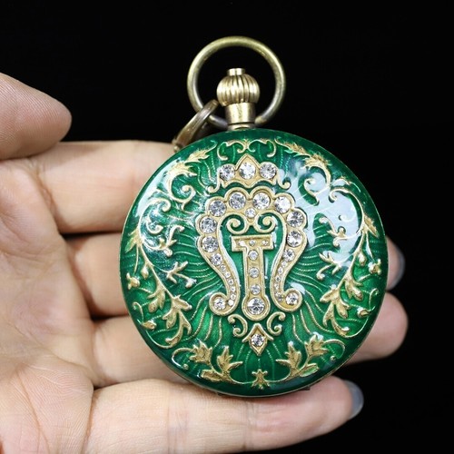 Double copper mechanical pocket watch - Picture 9 of 9