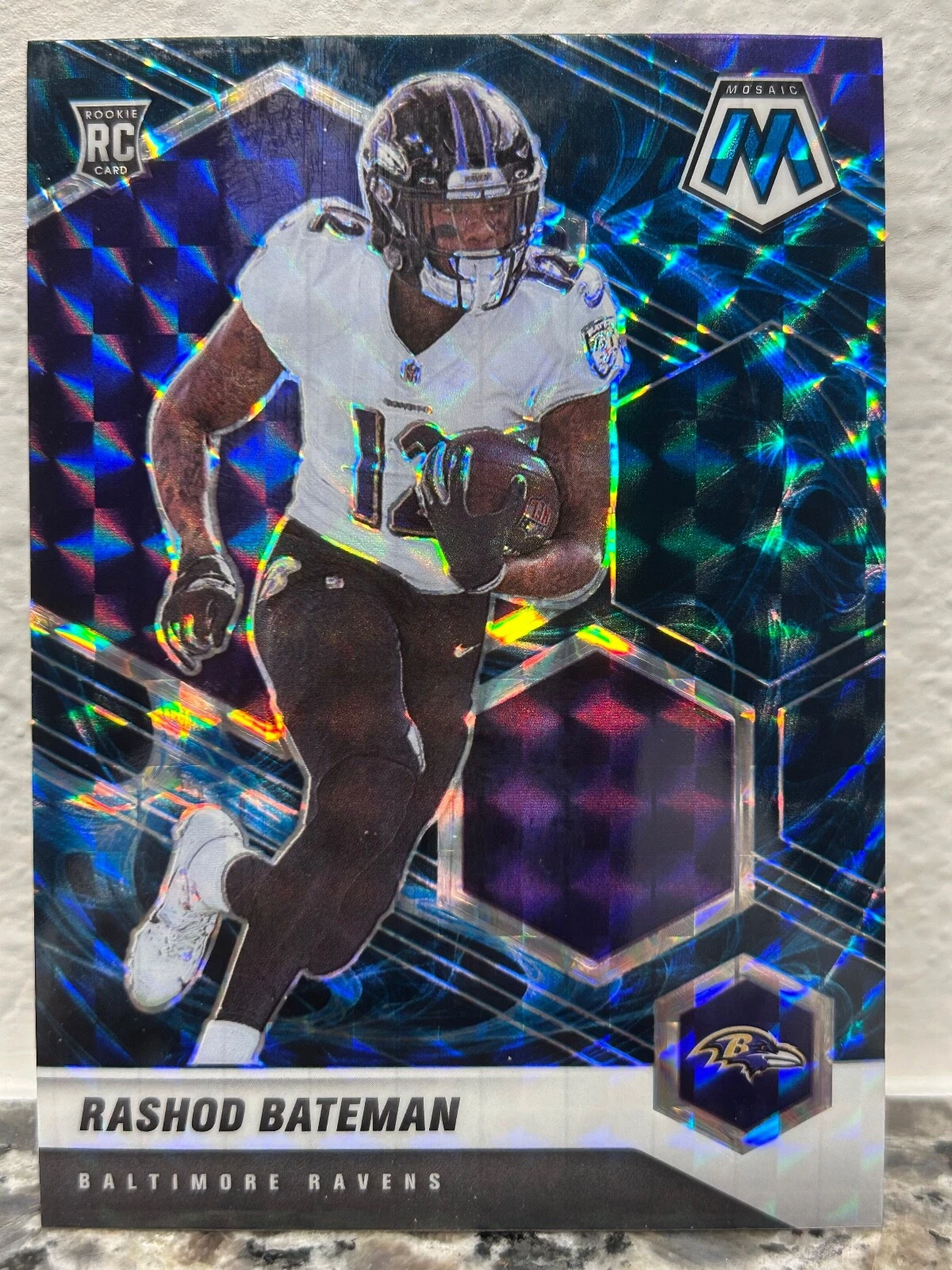 2021 Panini Mosaic Rashod Bateman Rookie GENESIS Prizm SSP Case Hit RC #310