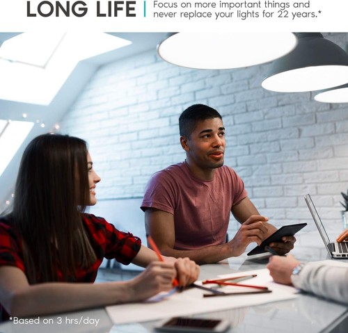 Long-Lasting Dimmable A21 LED Light Bulbs - 6 Pack, Energy Efficient 2550 Lumens - Picture 7 of 8