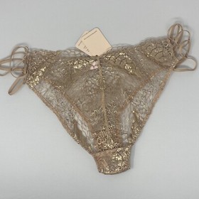 Agent Provocateur Casella Rose Gold Brief AP4 Large NWT