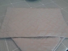 Bedsure Get Cozy Quilted Microfiber - 1 Pair of Beige Standard Pillow Shams NEW!