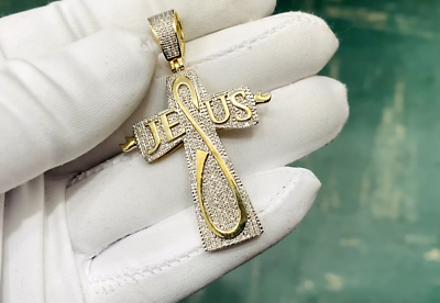 ネルネール Personal Jesus 18K × シルバークロスリング 18K White Gold Filled INRI Jesus Christ Cross Pendant + Box Chain