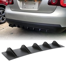 Rear Bumper Lip Splitter Diffuser Spoiler Shark Fin For VW Golf MK5 MK6 MK7 GTI
