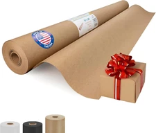 Brown Kraft Paper Roll 36" X 2160" (180 Feet), 30Lb Thickness - Brown Wrapping P