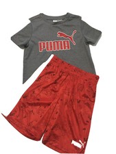 PUMA Little Boys 2-Pc Performance T-Shirt Shorts Set Size 4