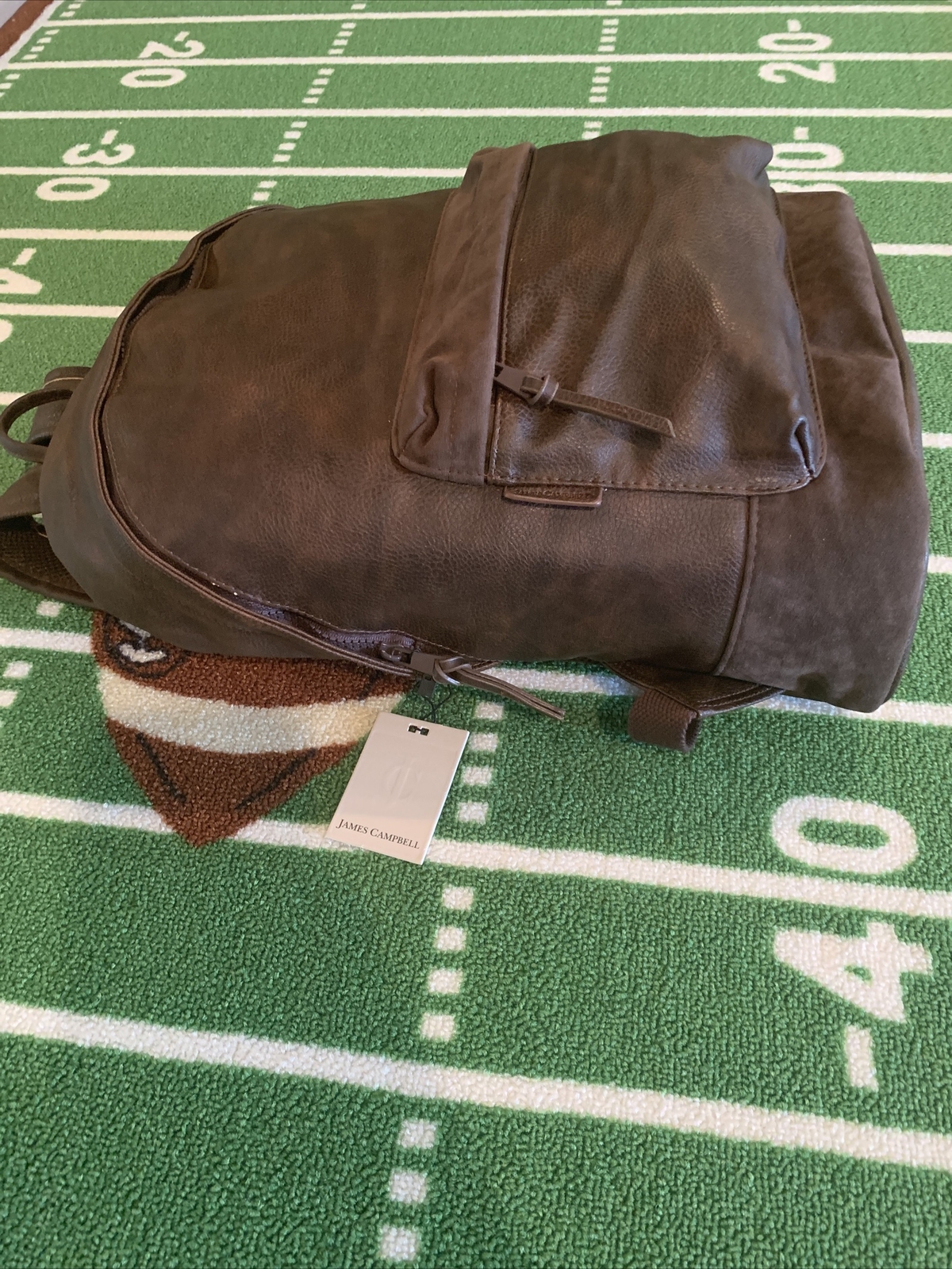 James Campbell Brown Leather Backpack SS-BP10818AQ $158 image 3