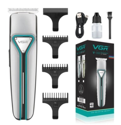VGR V-008 Geräuscharme professionelle USB wiederaufladbare elektrische Haarschneidemaschine kabellos