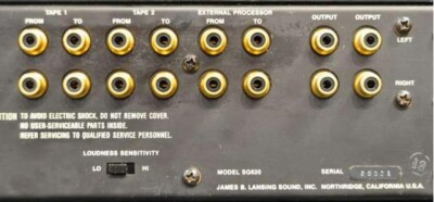 JBL SG620 Control Amplifier Maintained 2Hz～350kHz / +0 -3dB