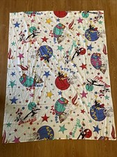 Vintage 1993 Warner Bros,Looney Tunes Sports Toddler Bed/Crib Flat Sheet
