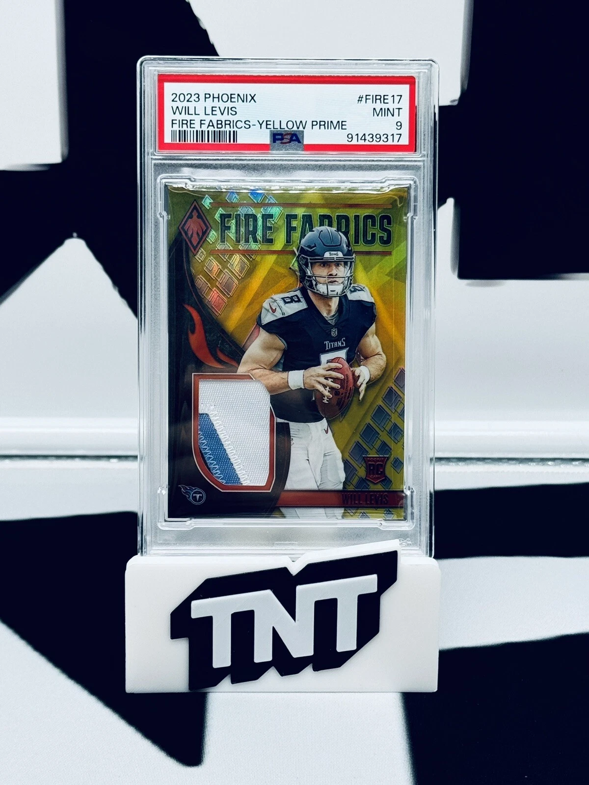 Will Levis Panini Phoenix Fire Fabrics #FIRE17 Yellow Prime