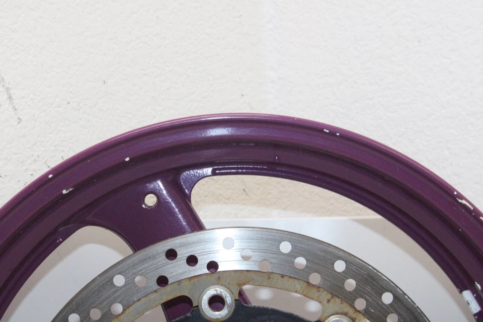 89-96 SUZUKI GS500E OEM FRONT WHEEL RIM - Image 3 of 4