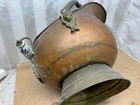 Fleur De Lis VTG Copper Ash Coal Scuttle Bucket Brass Motif Lion’s Head Planter — photo 9