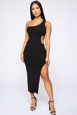 fashion nova black dress