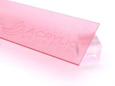 1/8" Sparkle Pink Transparent Acrylic Sheet