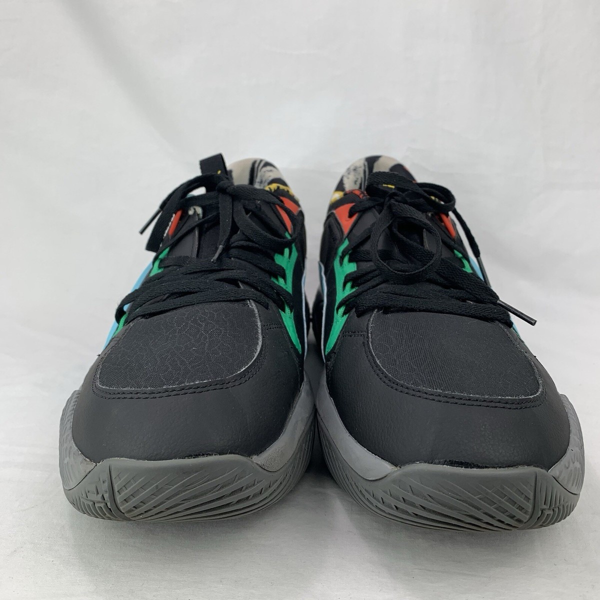 Puma Mens Basketball Court Rider Shoes Sz 14 Black Chaos