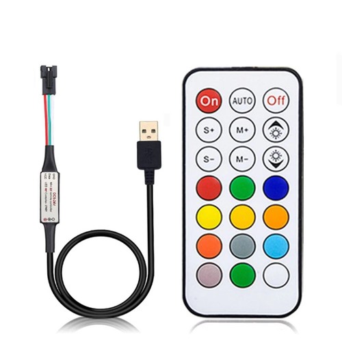 WS2811 WS2812B LED Pixels Strip Light Controller USB DC RF Remote Controller - Picture 37 of 38