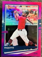 Francisco Lindor 2020 Panini Donruss Purple Holo Aquino Name Variation SP #148