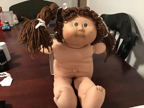 Cabbage Patch Doll With Brown Braided hair no clothes
