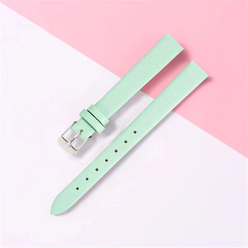 Quality Double Sided Cowhide Genuine Leather Watch Band Strap 8 10 12 14 16mm - Image 1 of 4