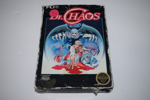 Dr Chaos Nintendo NES Video Game Cart and Box