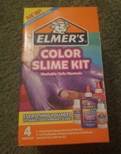 Elmer's Color Slime Kit Color Glue 4 Piece Kit