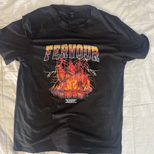 Men’s Graphic Tshirt Fervour By Romwe Size Large Black 