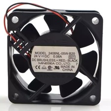 NMB 2408NL-05W-B20 6020 24V 0.06A 6CM 2-Wire Inverter Cooling Fan