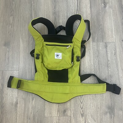 ERGO Baby Original Organic Performance Carrier Spring Green Mesh Black