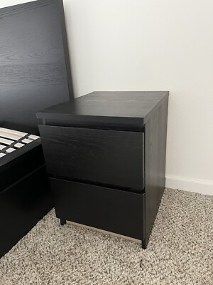 Black 2-drawer Nightstand, Set Of 2 *Charlotte, NC Pickup*