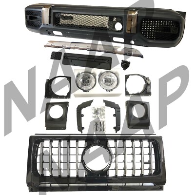 Older G500 G550 To 2019+ G63 Full Upgrade Body Kit Bumper Fenders