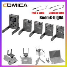 Comica BoomX-U Qua UHF Wireless Lavalier Microphone w/ 4 Transmitters 1 Receiver