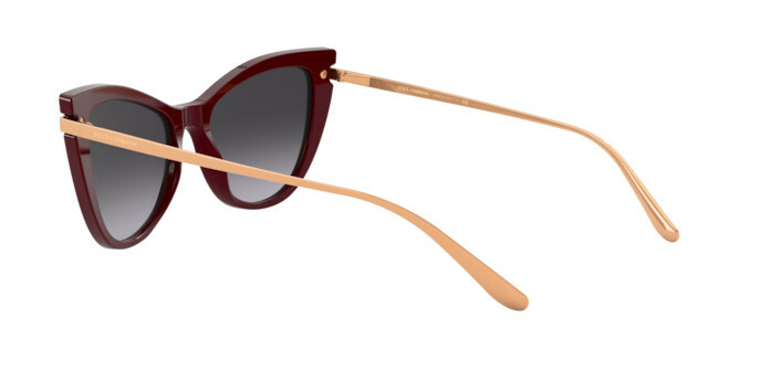 DOLCE & GABBANA DG 4381-F 3091/8G BURGUNDY W/GREY GRADIENT  display picture 1