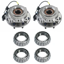 Front and Rear Wheel Bearings & Hubs Kit Timken For Ford F-350 Super Duty 4WD