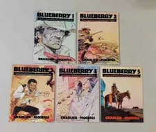 BLUEBERRY GRAPHIC NOVEL #1-#5 MOEBIUS SET 1989