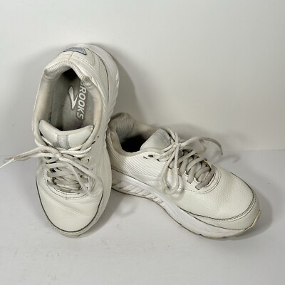 Brooks Addiction Walker 2 White Shoes Women 6 D Wide 1203071D142 Sneaker Walking