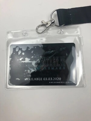 Final Fantasy 7 Remake Shinra ID Key Card Square Enix FFVII w