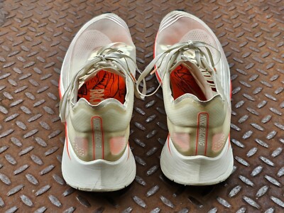 Nike Racing Men Shoes Lace Up Clear/Orange Athletic Running 