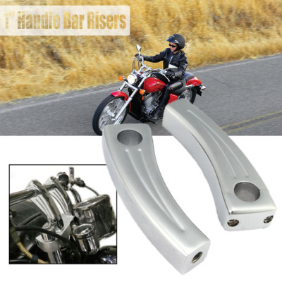 7'' Handlebar Risers For 1'' Bar Motorcycle Honda Kawasaki Suzuki Yamaha Harley