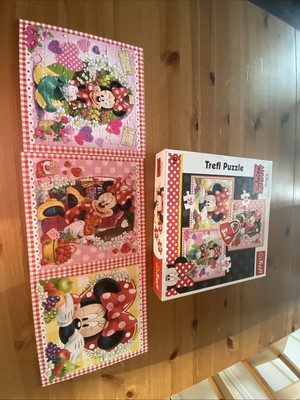 Trefl Disney Puzzeln 3 in 1 von Minnie Mouse 29,45,60 Puzzel  teilen